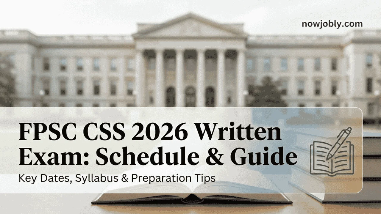 FPSC CSS 2026 Written Exam: Schedule & Guide