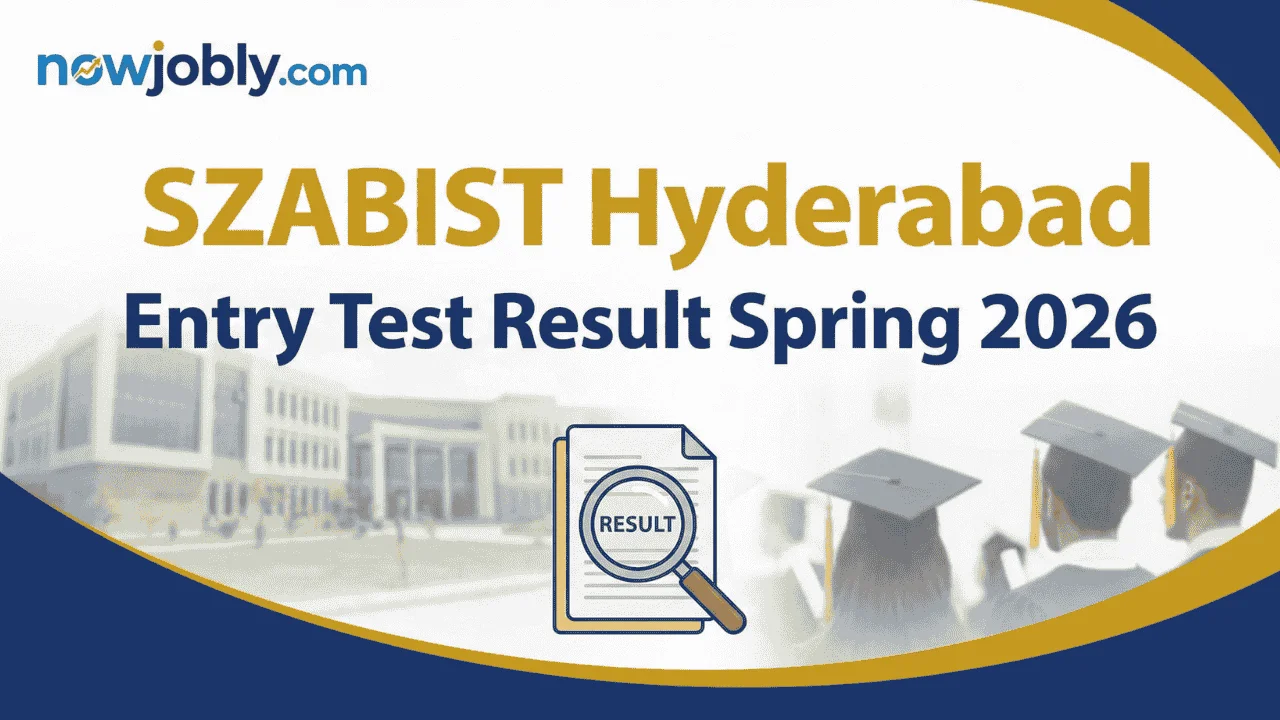 SZABIST Hyderabad Entry Test Result Spring 2026